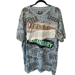 Hustle 3x Mens T By Bailey Apparel Legendary Savage Drip Baby Blue